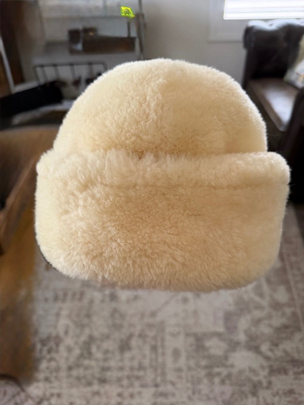 Shearling and Lamb skin hat